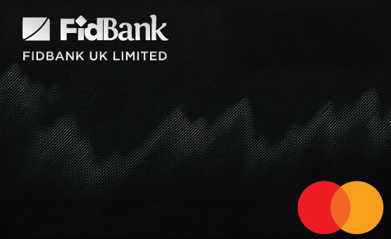 FidBank UK Black Debit Card design