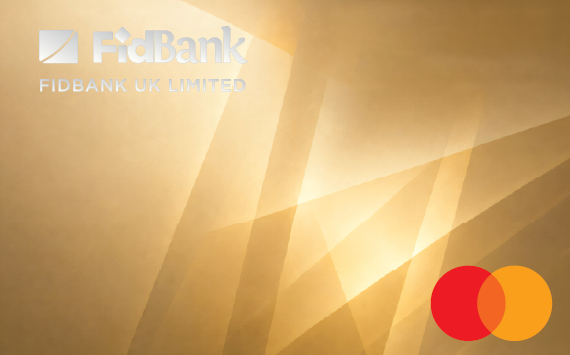 FidBank UK Gold Debit Card design
